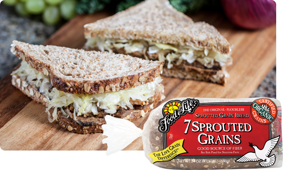 Sprouted grain bread