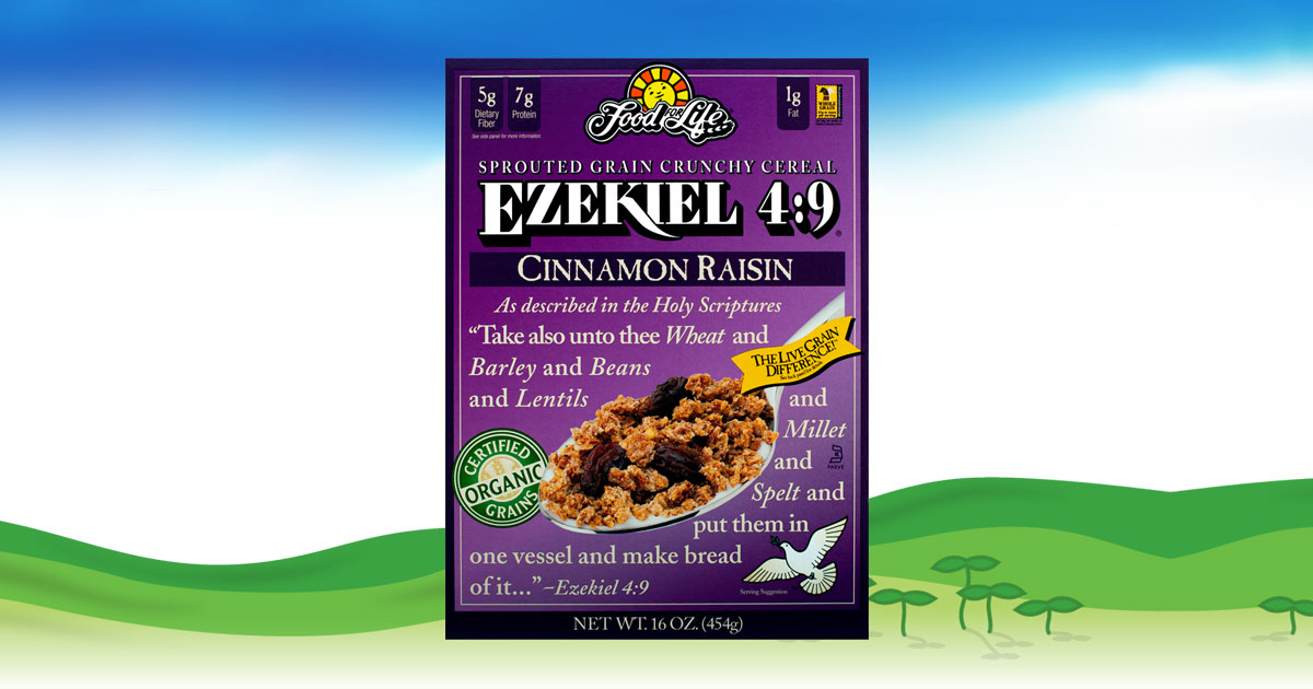 Ezekiel 49 Cinnamon Raisin Whole Grain Cereal Food For Life Healthy Cereal