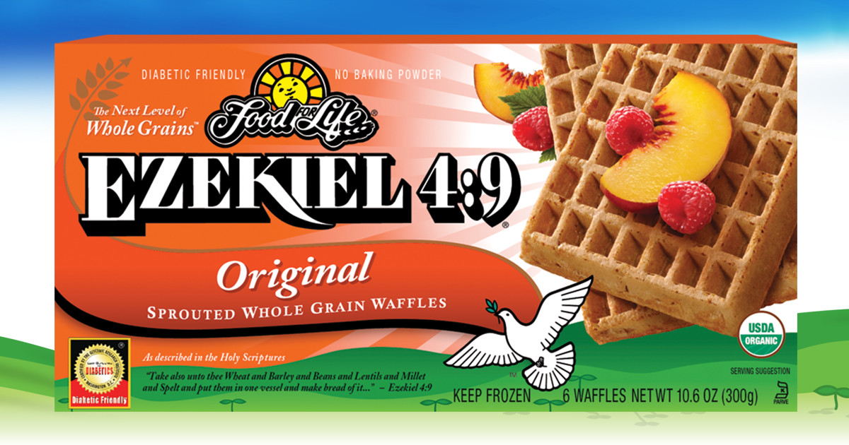 Ezekiel 49 Sprouted Grain Original Waffles Food For Life Healthy