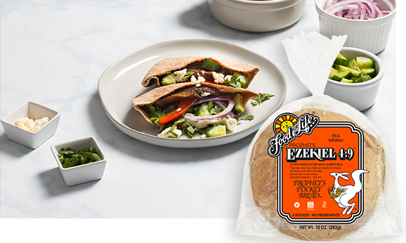 Oven- Roasted Portabella Mushroom Gyro | Food For Life | Healthy Recipes