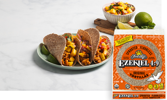 Vegan Tempeh Tacos with Mango Salsa | Food For Life | Healthy Recipes