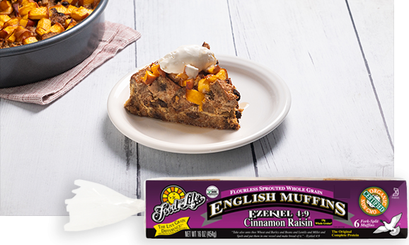 Baked Peach English Muffin French Toast | Food For Life | Healthy Recipes