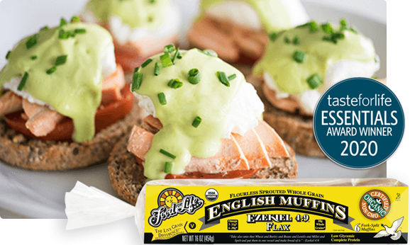Salmon Benedict with Avocado "Hollandaise" | Food For Life | Healthy Recipes