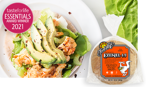 Buffalo Cauliflower Pitas | Food For Life | Healthy Recipes