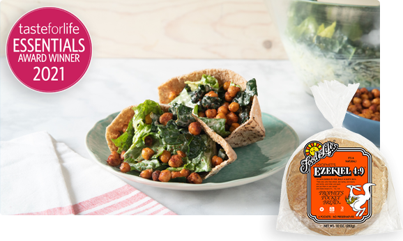 CRISPY CHICKPEA CAESAR SALAD POCKETS | Food For Life | Healthy Recipes