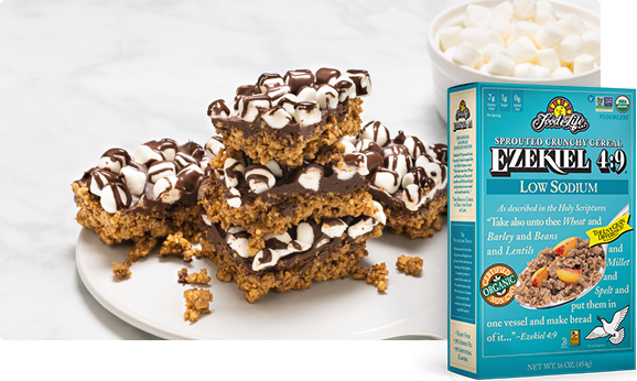 No-Bake Almond Butter S'mores Cereal Bars | Food For Life | Healthy Recipes