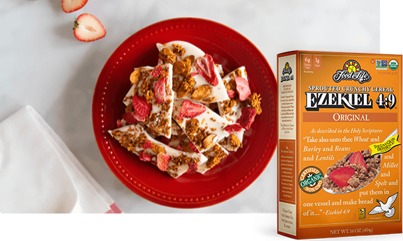 White Chocolate Strawberry Almond Granola Bark | Food For Life | Healthy Recipes