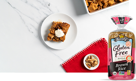 Holiday Spiced French Toast Casserole with Brown Rice Bread | Food For Life | Healthy Recipes