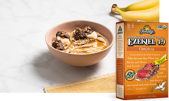 Peanut Butter and Chocolate-Dipped Banana Smoothie Bowl | Food For Life | Healthy Recipes