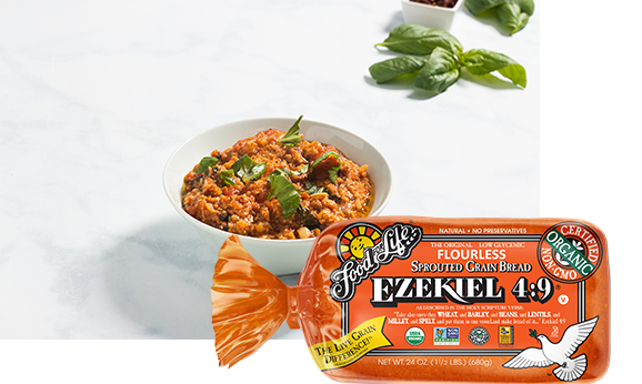 Sprouted Grain Tuscan Tomato and Bread Soup | Food For Life | Healthy Recipes