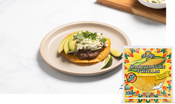 Vegetarian Black Bean Tostadas | Food For Life | Healthy Recipes