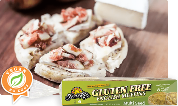 Fig and Brie Gluten Free English Muffins | Food For Life | Healthy Recipes