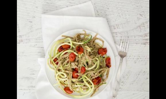 Embedded thumbnail for Fettuccine with Zoodles and Creamy Avocado Sauce