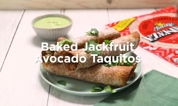 Embedded thumbnail for Baked Jackfruit Avocado Taquitos