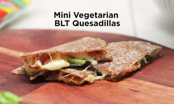 Embedded thumbnail for Mini Vegetarian BLT Quesadillas