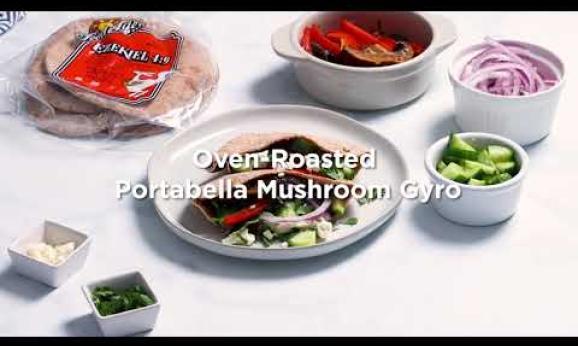Embedded thumbnail for Oven- Roasted Portabella Mushroom Gyro